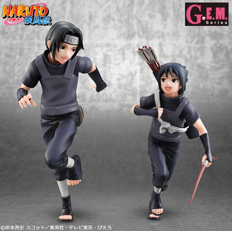 G.E.M.シリーズ NARUTO-ナルト- 疾風伝 うちはイタチ＆サスケ 完成品フィギュア-001