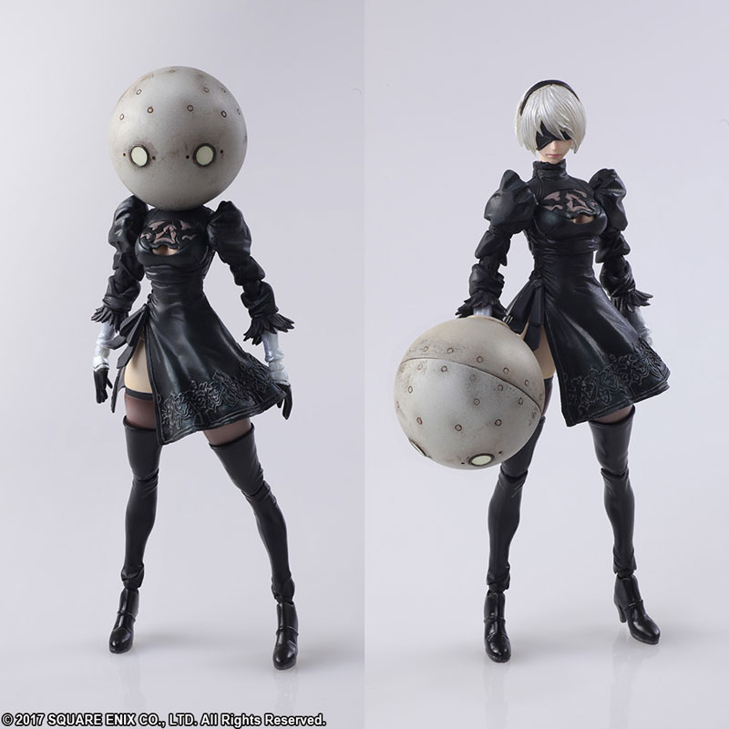 BRING ARTS NieR：Automata 2B＆機械生命体(2体セット) アクションフィギュア-010