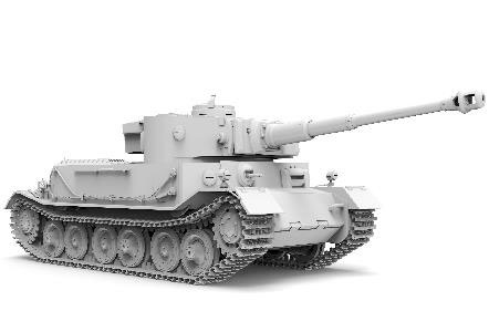 1/35『ドイツ重戦車 ティーガー（P）』プラモデル-002