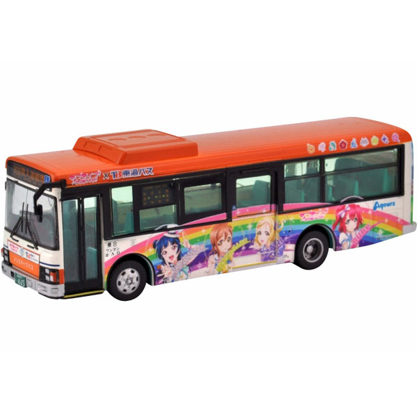 全国バスコレクション 1/80『東海バスオレンジシャトル ラブライブ！サンシャイン!! ラッピングバス2号車』塗装組立済モデル