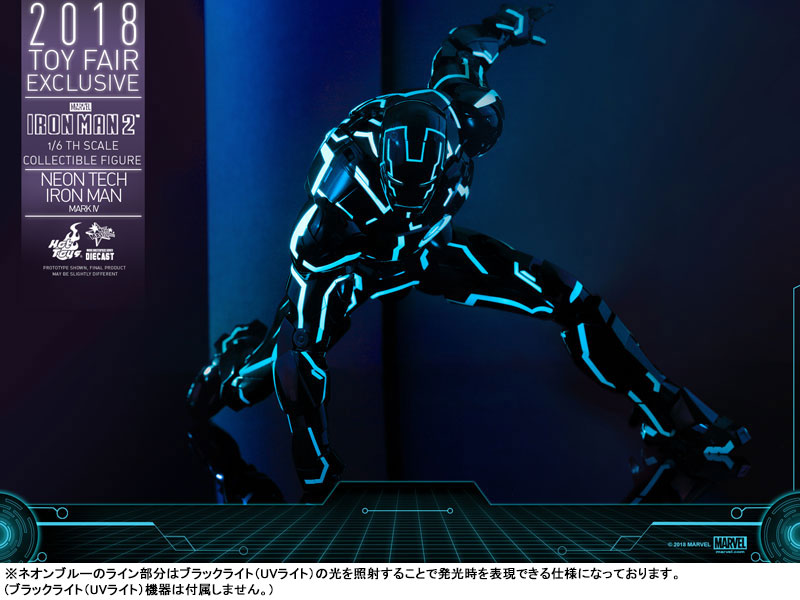 ムービー・マスターピース DIECAST『アイアンマン・マーク4 ネオンテック版』アイアンマン2 1/6 可動フィギュア-017