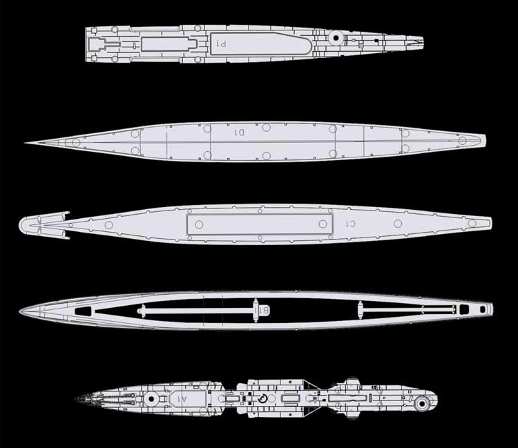 1/700『ドイツ海軍 軽巡洋艦 ケーニヒスベルク 1940年 豪華版』プラモデル-004