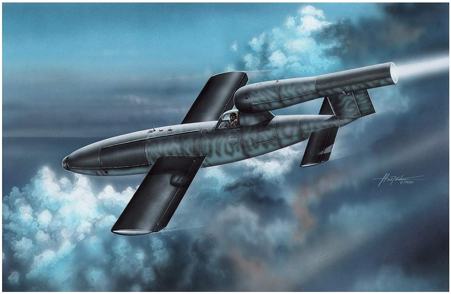 1/32『独・フェゼラー Fi103A-1/Re4 ライフェンベルク攻撃機』プラモデル-001