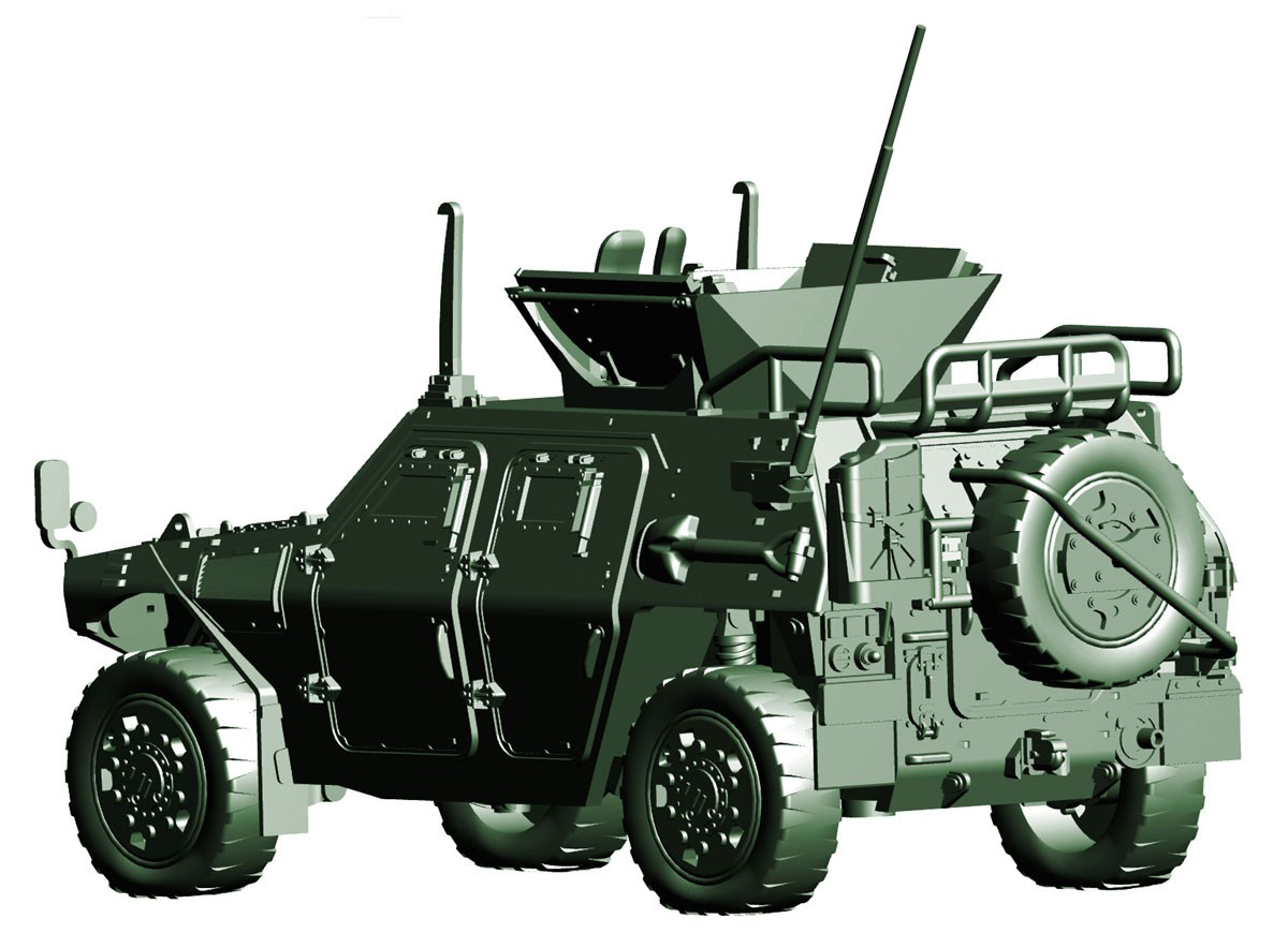 1/72 ミリタリーシリーズ No.17『陸上自衛隊 軽装甲機動車（国教隊）』プラモデル-003
