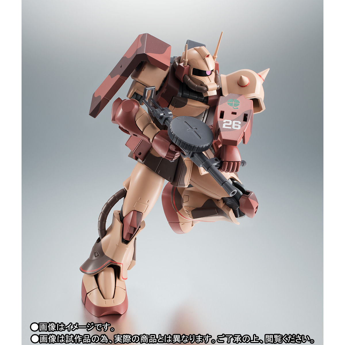 ROBOT魂〈SIDE MS〉『MS-06D ザク・デザートタイプ カラカル隊所属機』ガンダム モビルスーツバリエーション（MSV）可動フィギュア-008