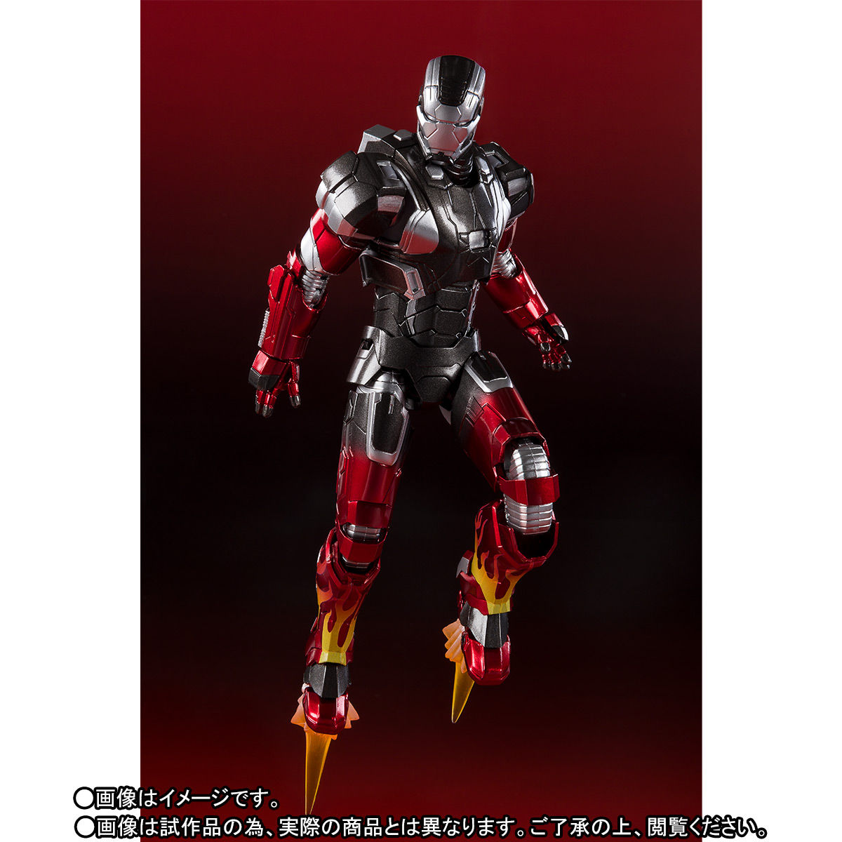 S.H.フィギュアーツ『アイアンマン マーク22 ホットロッド』アイアンマン3 可動フィギュア-003