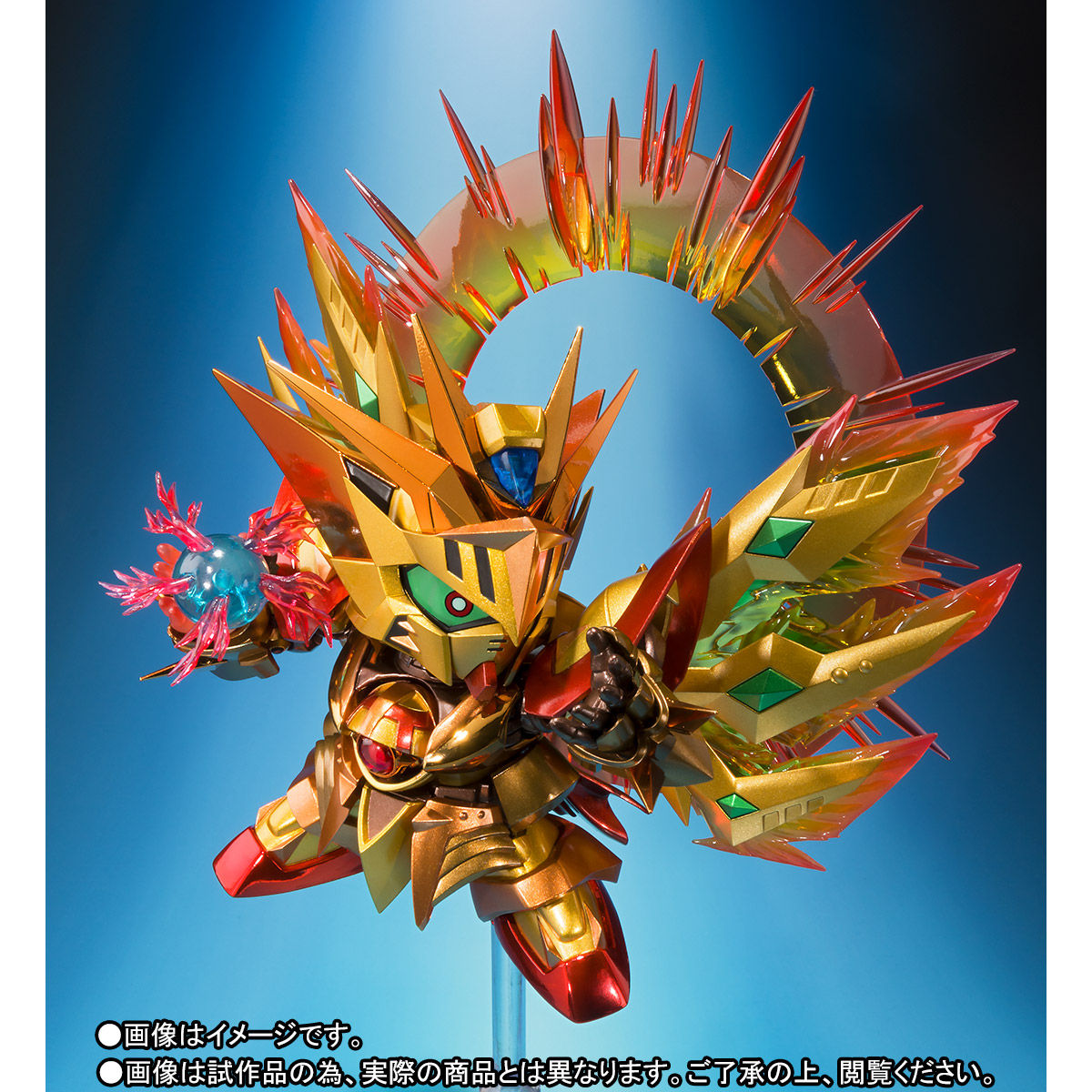SDX『太陽騎士ゴッドガンダム 明鏡止水ゴールドバージョン』新SDガンダム外伝 可動フィギュア-004