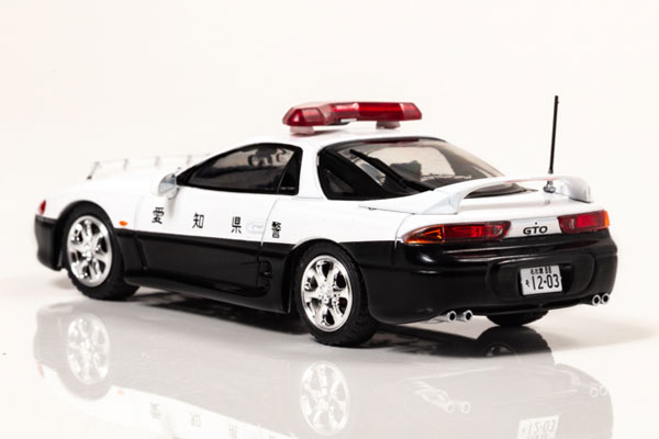 RAI'S 1/43『三菱 GTO Twin Turbo MR（Z15A）1997 愛知県警察高速道路交通警察隊車両』ミニカー-002