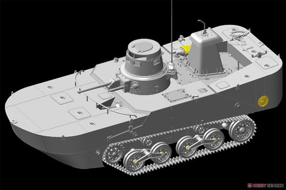 1/35『WW.II 日本海軍 水陸両用戦車 特二式内火艇 カミ 海上浮航形態（前期型フロート付き）』プラモデル-003