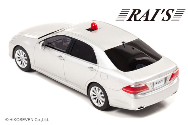 RAI'S 1/18『トヨタ クラウン（GRS202）2011 警察本部交通部交通覆面車両（銀）』ミニカー-002