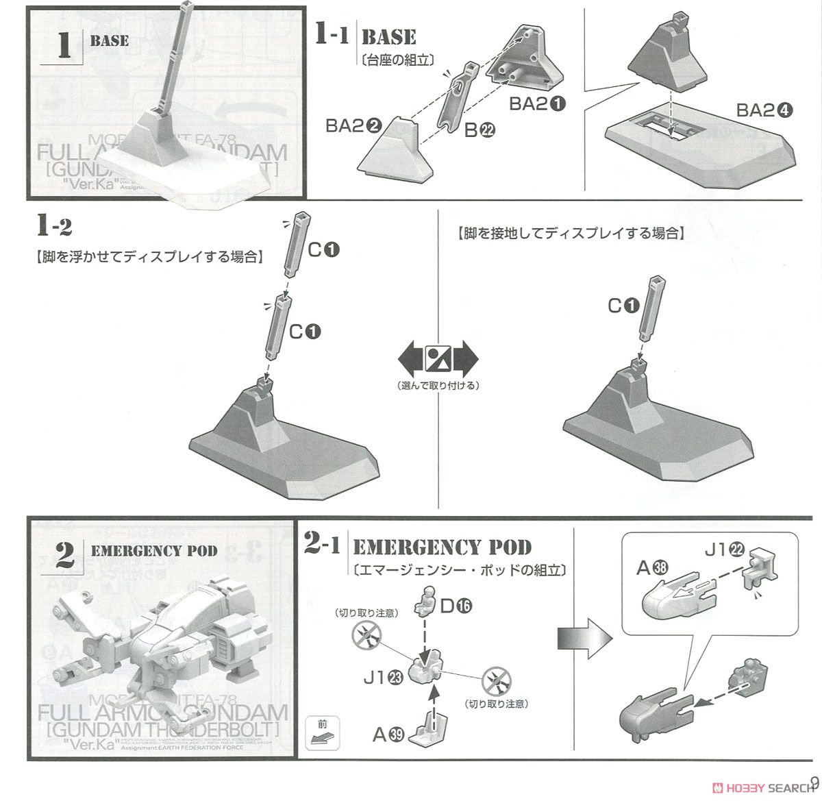 MG 1/100『フルアーマー・ガンダム Ver.Ka（GUNDAM THUNDERBOLT版）』機動戦士ガンダム サンダーボルト プラモデル-025