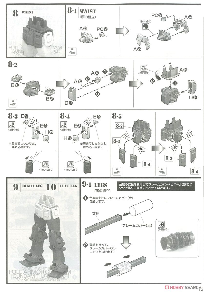 MG 1/100『フルアーマー・ガンダム Ver.Ka（GUNDAM THUNDERBOLT版）』機動戦士ガンダム サンダーボルト プラモデル-031