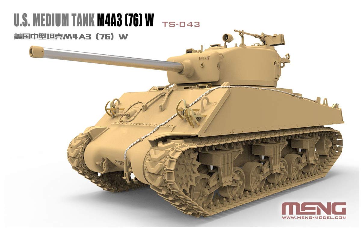 1/35『アメリカ中戦車 M4A3（76）W』プラモデル-004