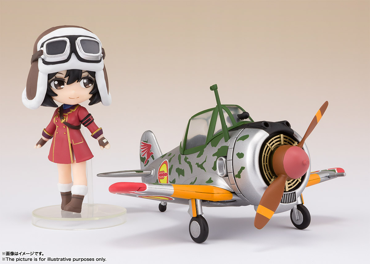 Figuarts mini『キリエ＆隼一型（キリエ仕様）』荒野のコトブキ飛行隊 可動フィギュア-002