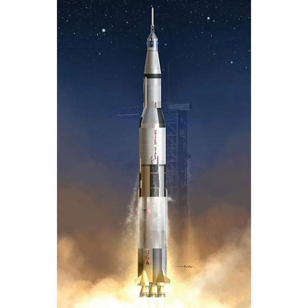 【再販】1/72『アポロ11号 サターンV型ロケット』プラモデル