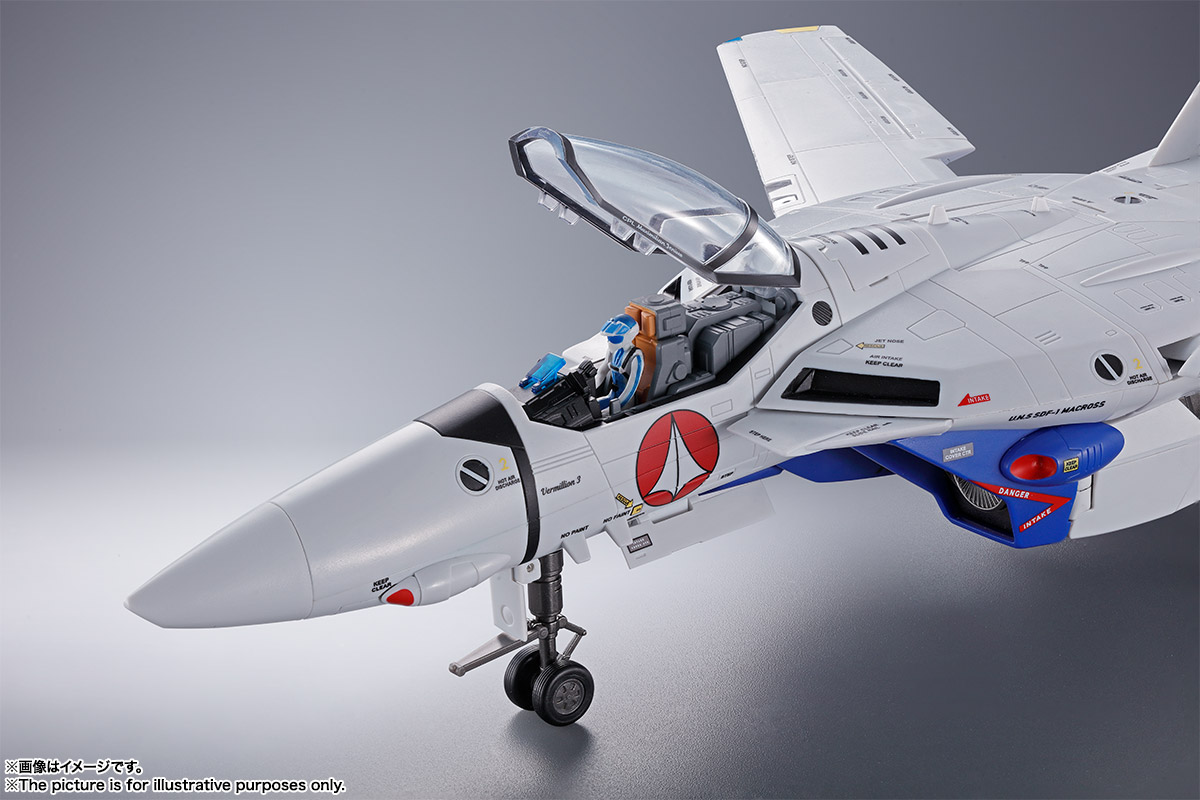 DX超合金『VF-1J バルキリー（マクシミリアン・ジーナス機）』超時空要塞マクロス 可変可動フィギュア-006