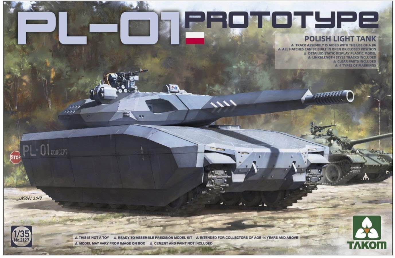 1/35『ポーランド軍 PL-01 試作軽戦車 ステルスタンク』プラモデル-001