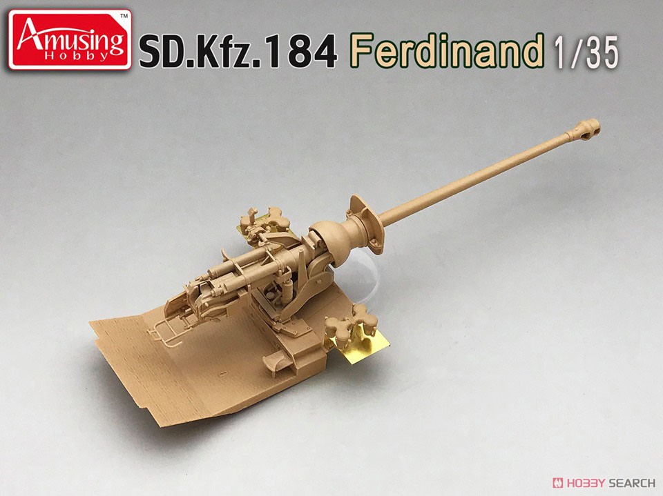 1/35『ドイツ重駆逐戦車 フェルディナント（フルインテリア）＆ 16tストラボクレーン』プラモデル-009