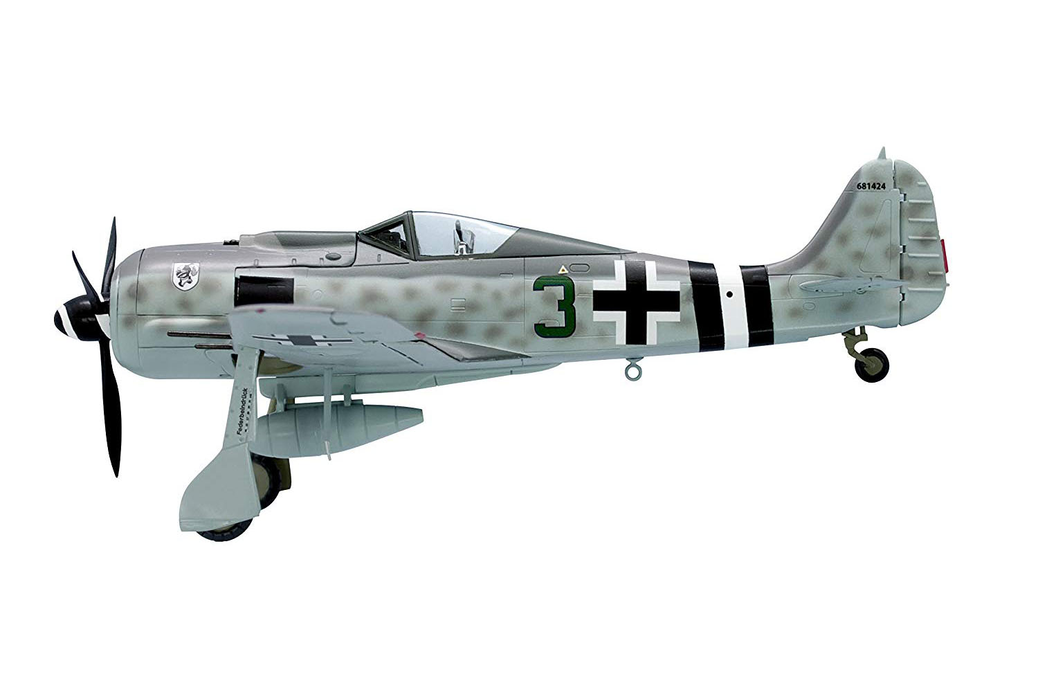 【食玩】1/72 フルアクション『フォッケウルフ Fw190A +ディテールアップパーツ付き』プラモデル-002