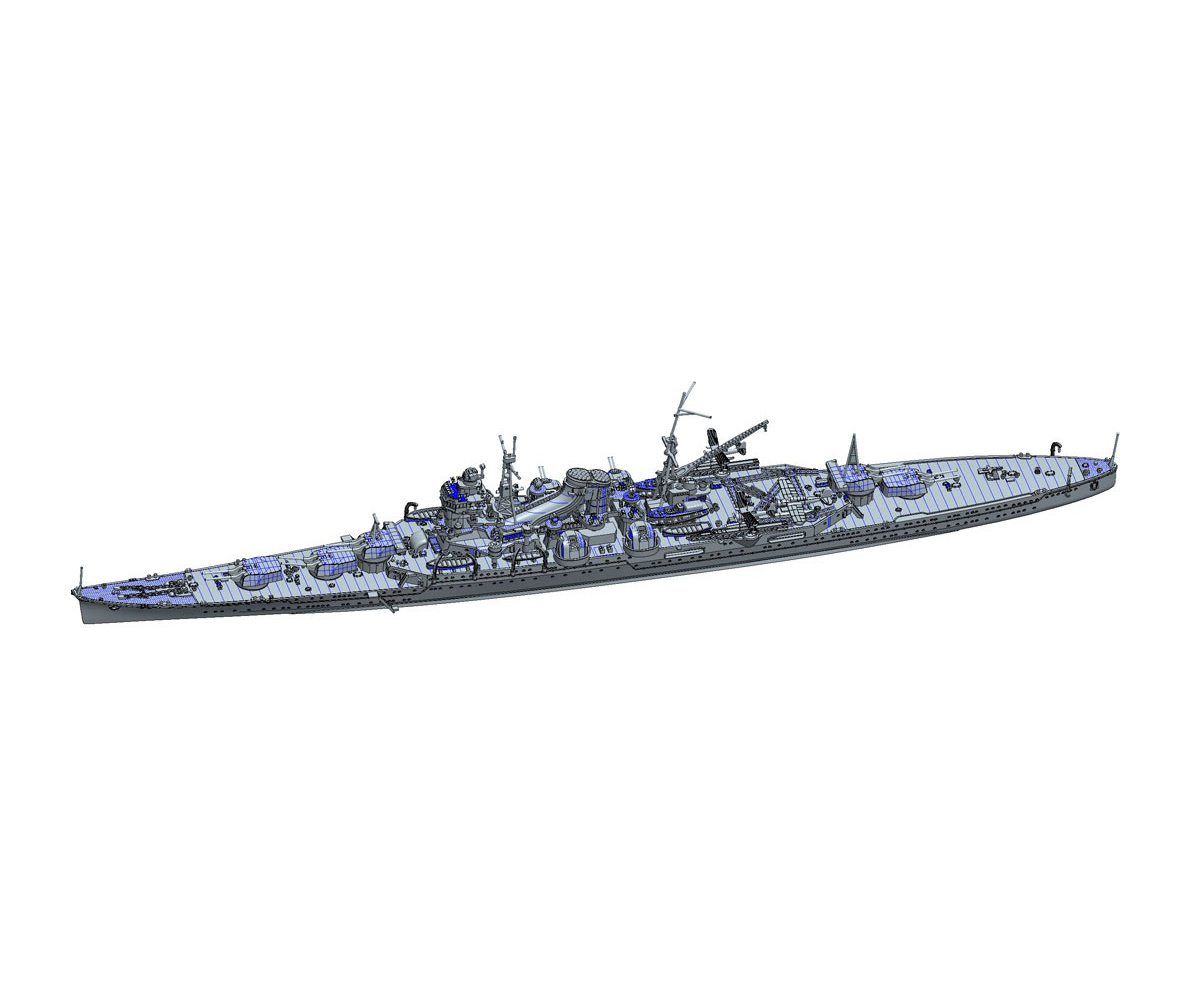 1/700 特シリーズ No.69『日本海軍重巡洋艦 最上（昭和17年）』プラモデル-002
