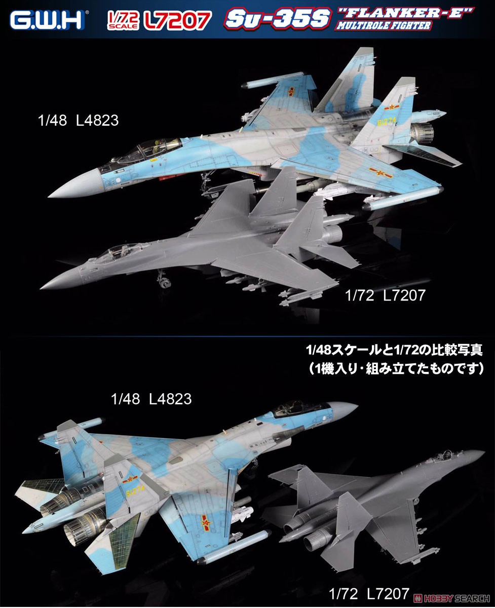 1/72『ロシア空軍 Su-35S フランカーE』プラモデル-002