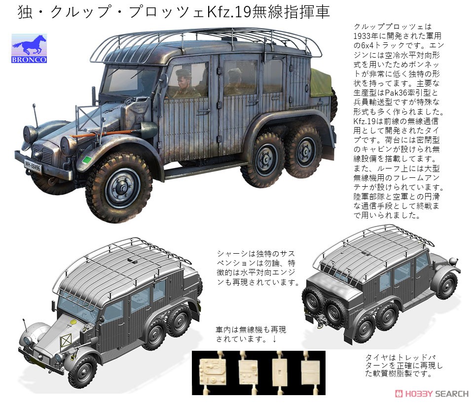 1/35『独・クルップ・プロッツェKfz.19無線指揮車』プラモデル-004