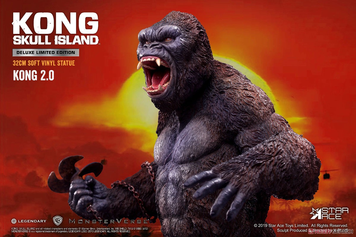 キングコング: 髑髏島の巨神『コング 2.0 ソフビ スタチュー（デラックス版）』完成品フィギュア-004
