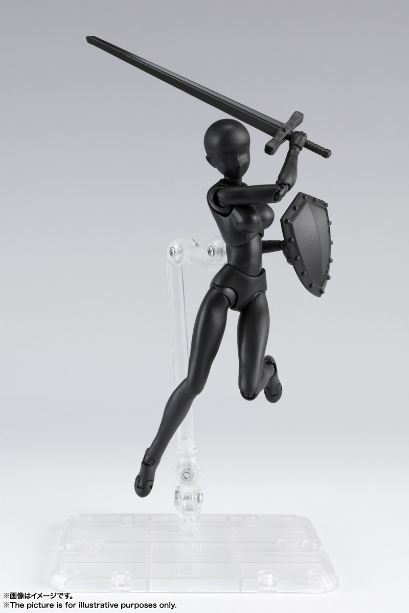 S.H.Figuarts『ボディちゃん DX SET 2（Solid black Color Ver.）』可動フィギュア-004