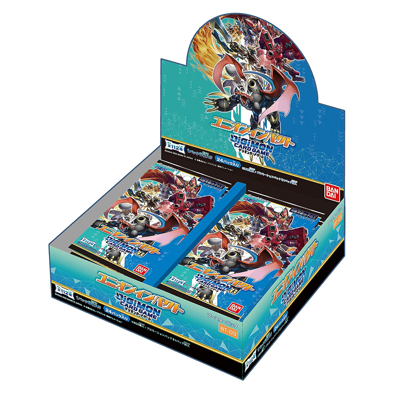 デジモンカードゲーム BT-03『ブースター ユニオンインパクト』24パック入りBOX-001