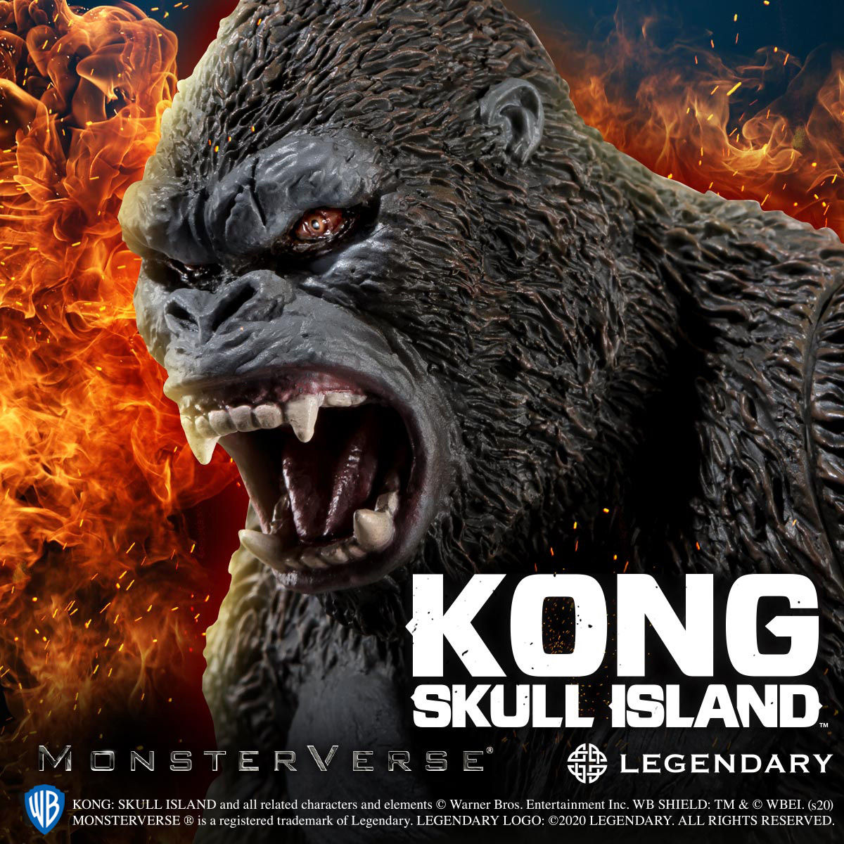 【限定販売】キングコング: 髑髏島の巨神『KONG SKULL ISLAND』ソフビフィギュア-001
