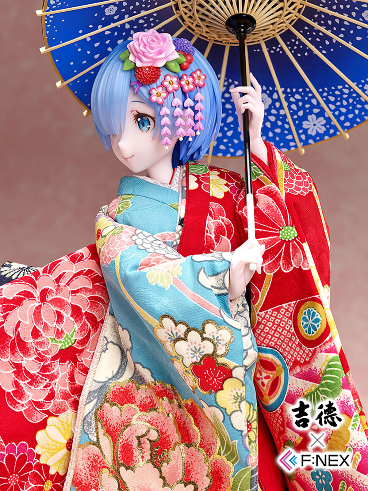吉徳×F:NEX『レム -日本人形-』Re:ゼロから始める異世界生活 1/4 美少女フィギュア-008