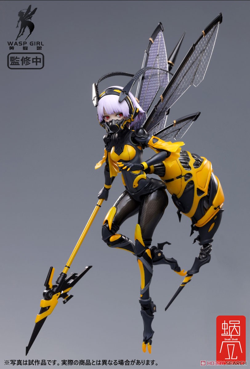 モグモ イラスト『BEE-03W WASP GIRL ブンちゃん』ワスプ ガール 1/12 可動フィギュア-001