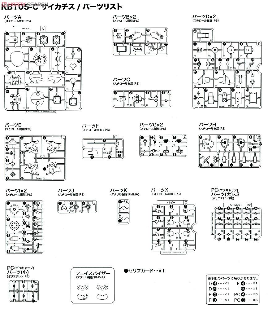 【再販】メダロット『KBT05-C サイカチス』1/6 プラモデル-017