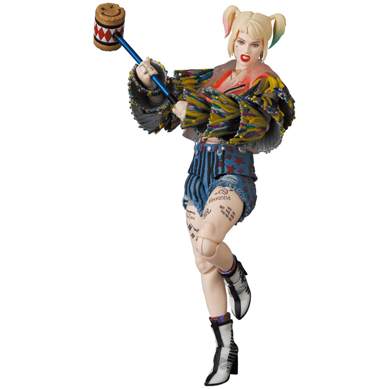 マフェックス No.159 MAFEX『HARLEY QUINN（Caution Tape Jacket Ver.）/ ハーレイ・クイン コーション テープ ジャケット Ver.』可動フィギュア-001