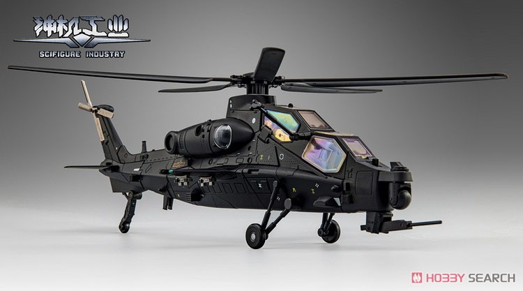 オリジナルロボット『武装ヘリコプター10型 暗キョウ』合金変形可動フィギュア-007