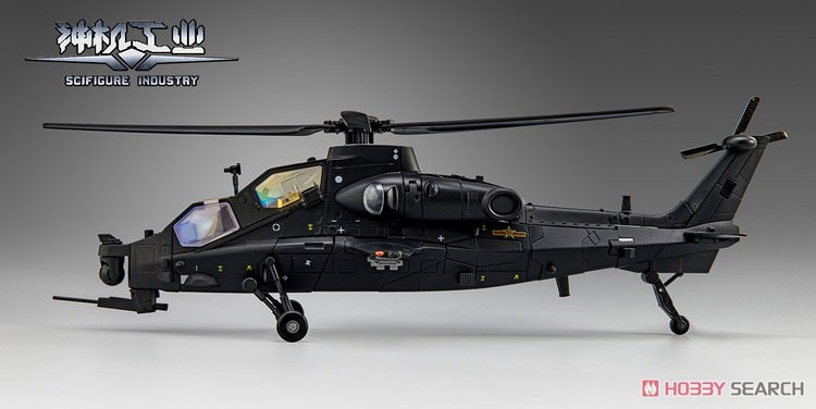 オリジナルロボット『武装ヘリコプター10型 暗キョウ』合金変形可動フィギュア-009