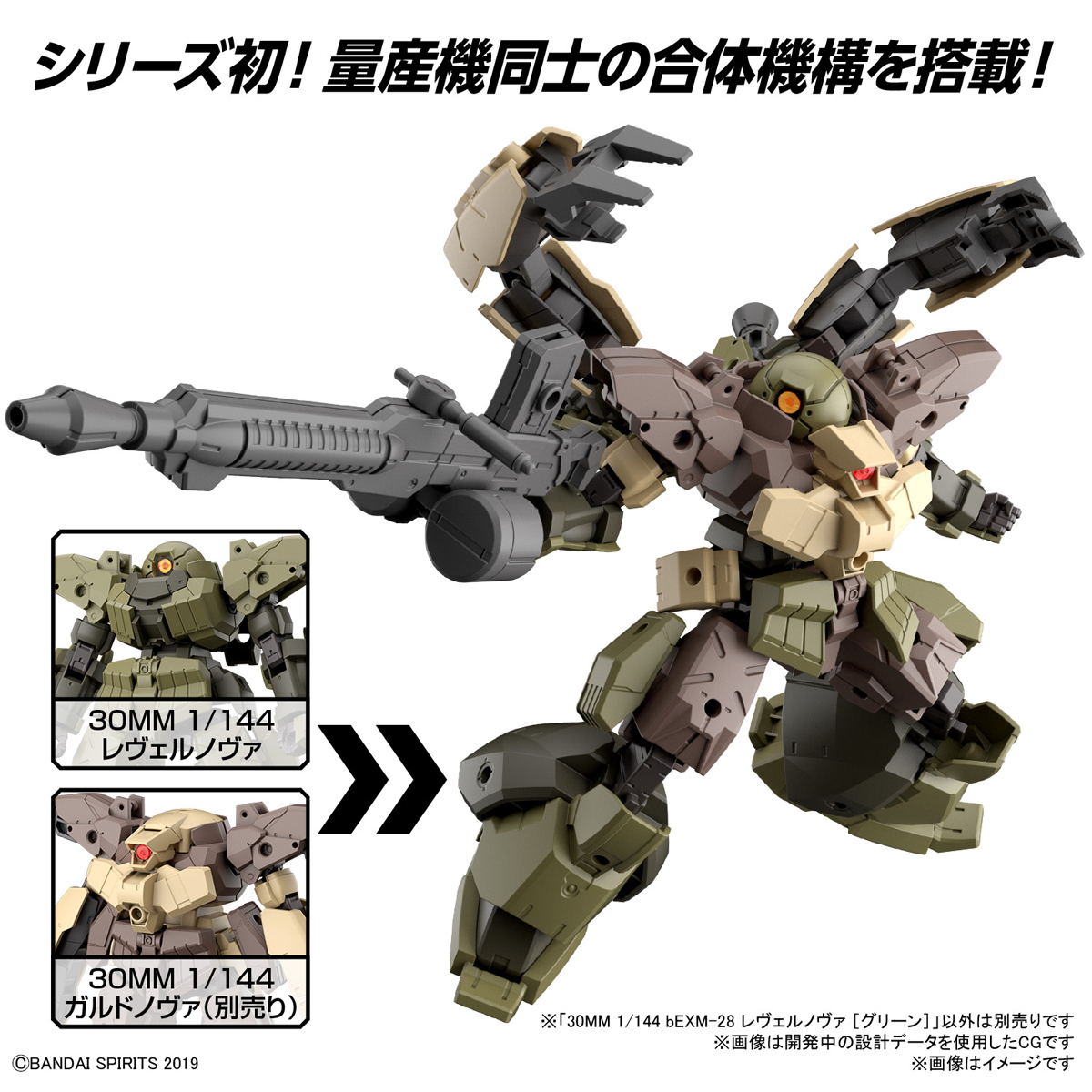 30MM 1/144『bEXM-28 レヴェルノヴァ［グリーン］』30 MINUTES MISSIONS プラモデル-006