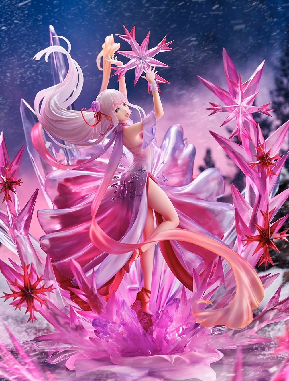 【限定販売】Re:ゼロから始める異世界生活『氷結のエミリア -Crystal Dress Ver-』 1/7 完成品フィギュア-005