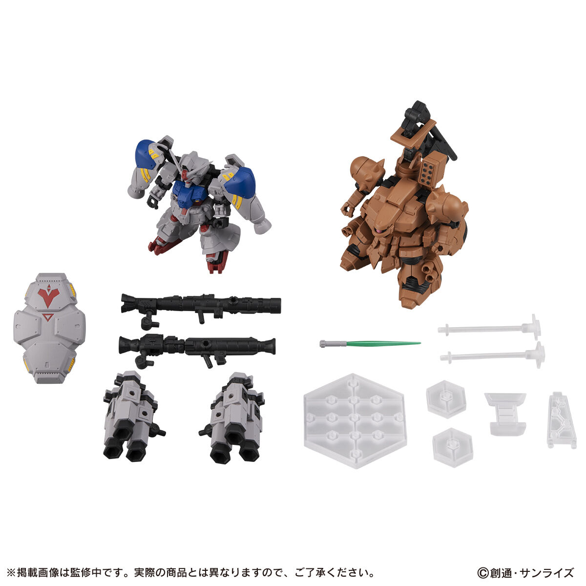 【限定販売】MOBILE SUIT ENSEMBLE『EX36 ガンダム試作2号機＆ザメルセット』デフォルメ可動フィギュア-008