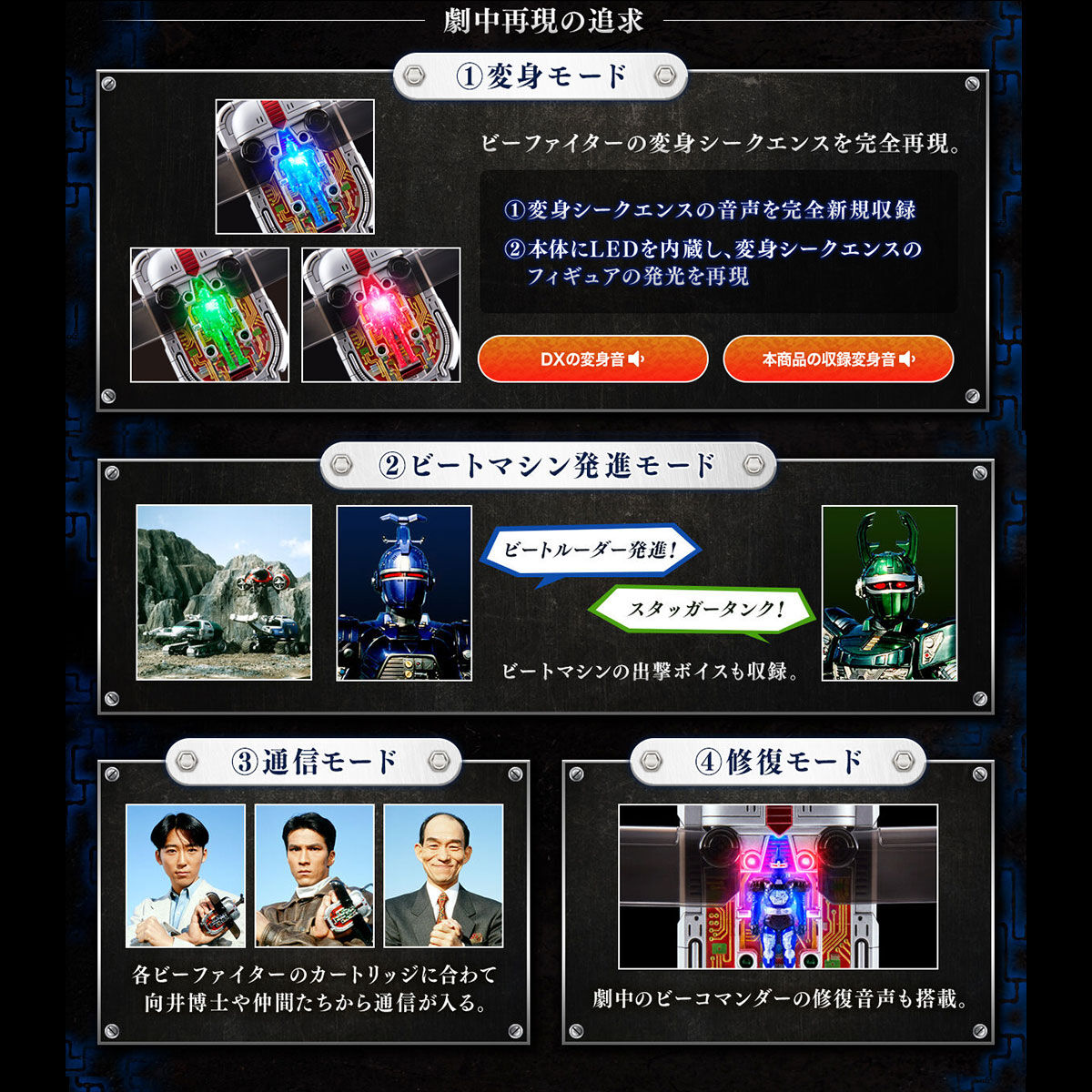 【限定販売】重甲ビーファイター『ビーコマンダー COMPLETE EDITION』変身なりきり玩具-006