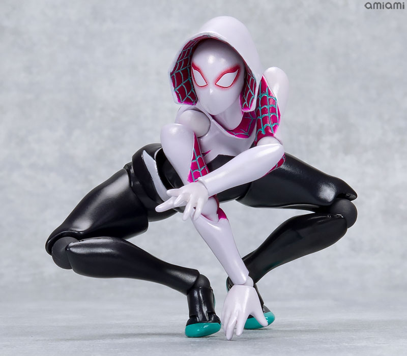 【再販】フィギュアコンプレックス アメイジング・ヤマグチ『No.004 Spider-Gwen（スパイダーグウェン）』可動フィギュア-003