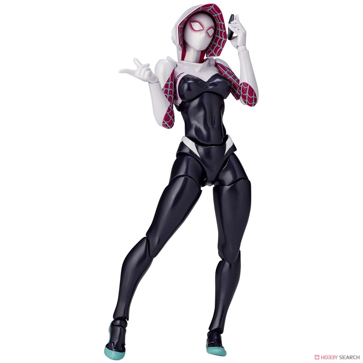 【再販】フィギュアコンプレックス アメイジング・ヤマグチ『No.004 Spider-Gwen（スパイダーグウェン）』可動フィギュア-027
