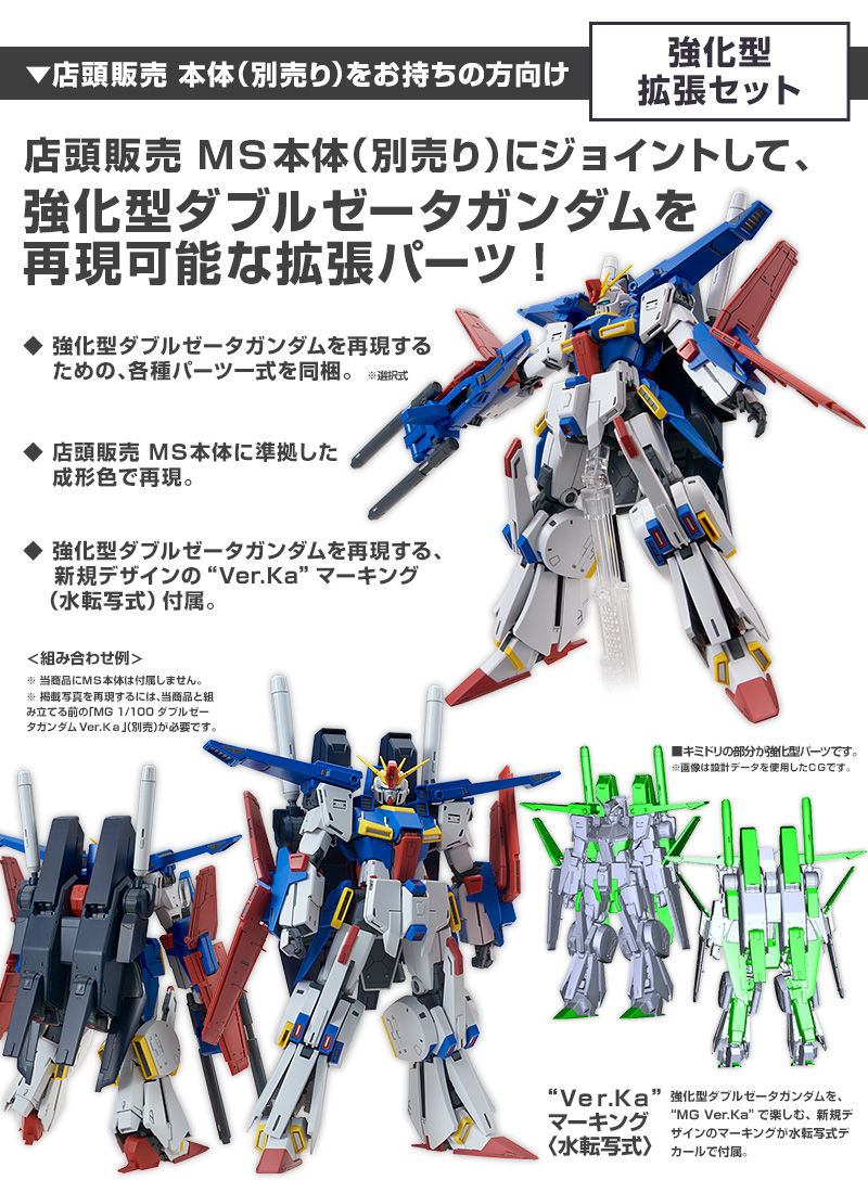 【限定販売】【再販】MG 1/100『強化型ダブルゼータガンダム Ver．Ka』機動戦士ガンダムZZ プラモデル-011