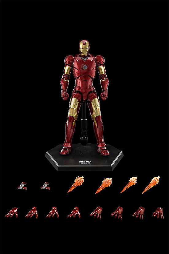 インフィニティ・サーガ DLX 『アイアンマン・マーク3（Iron Man Mark 3）』The Infinity Saga 1/12 可動フィギュア-010