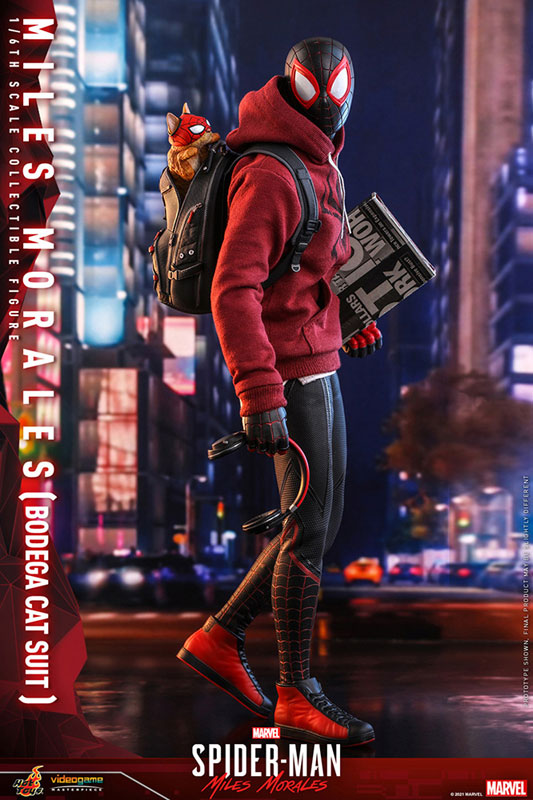 ビデオゲーム・マスターピース『マイルス・モラレス/スパイダーマン（売店の看板猫スーツ版）』Marvel’s Spider-Man：Miles Morales 1/6 可動フィギュア-005