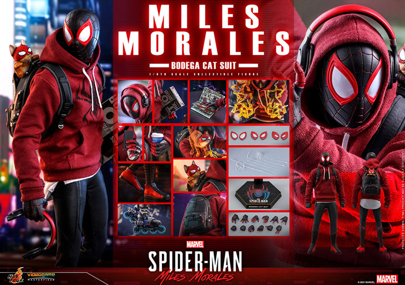 ビデオゲーム・マスターピース『マイルス・モラレス/スパイダーマン（売店の看板猫スーツ版）』Marvel’s Spider-Man：Miles Morales 1/6 可動フィギュア-020