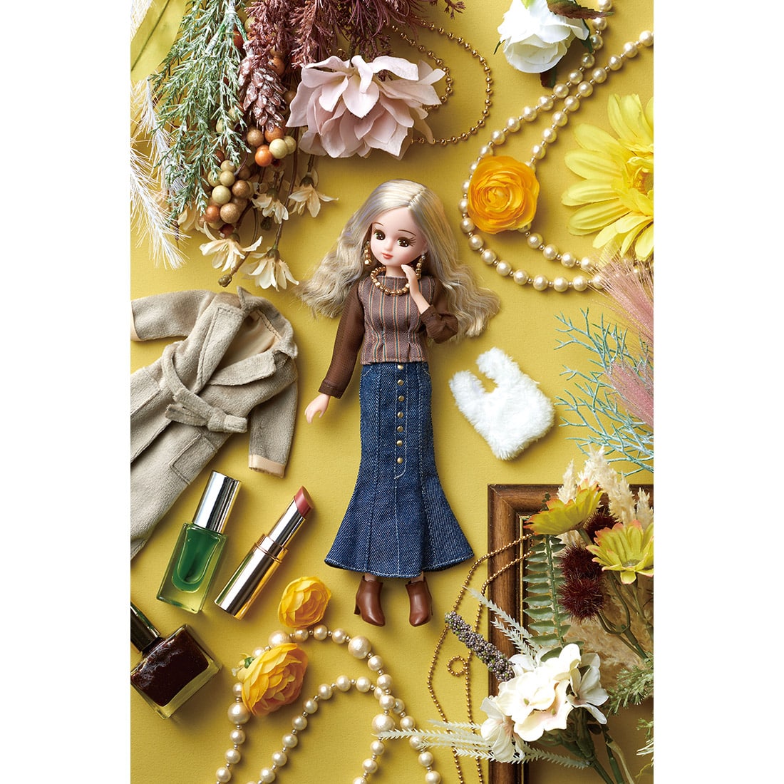リカ スタイリッシュドールコレクション『カーキラフィネスタイル』リカちゃん人形-001