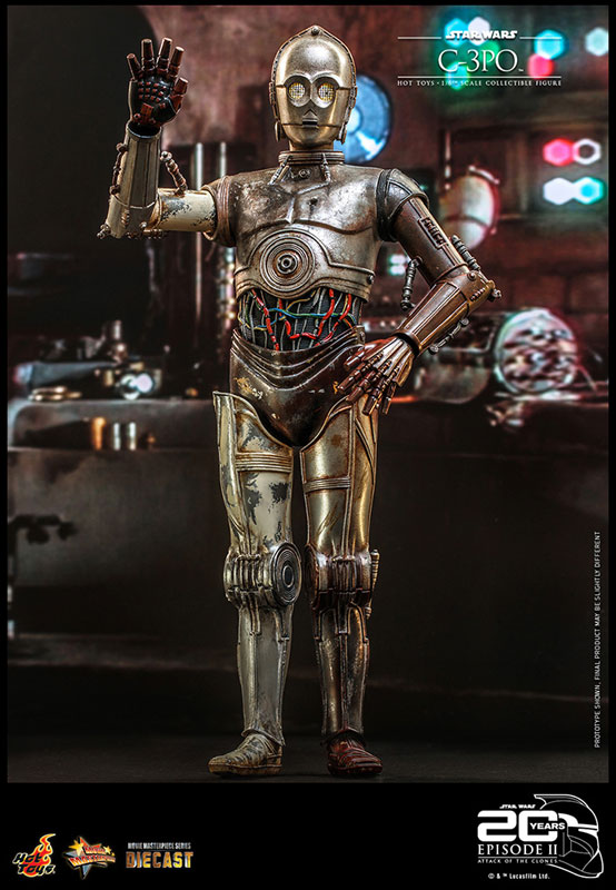 ムービー・マスターピースDIECAST『C-3PO』スター・ウォーズ エピソード2/クローンの攻撃 1/6 可動フィギュア-008