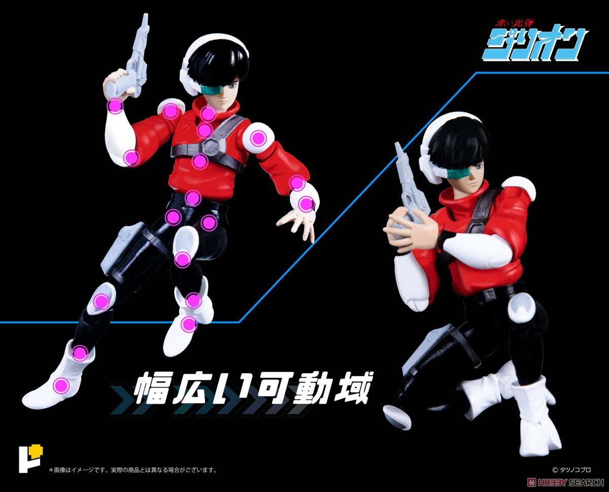 POSE+メタル シリーズ『トライチャージャー＆JJ』赤い光弾ジリオン 可変可動フィギュア-002