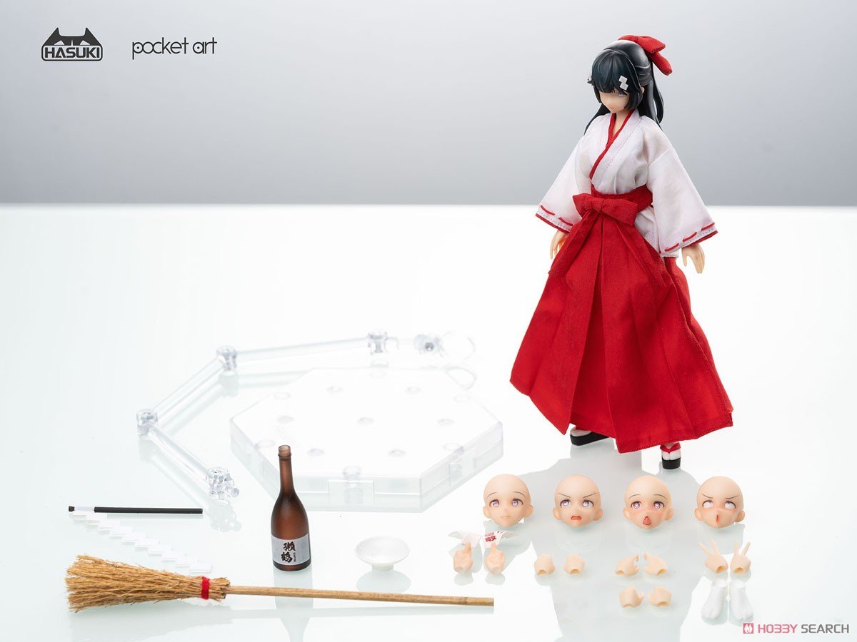 pocket artシリーズ『PA005 退魔巫女 ツバキ』1/12 可動フィギュア-003